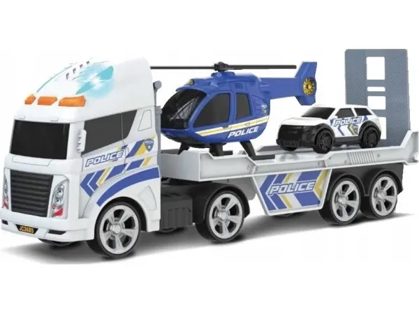 Teamsterz Mighty Machines liten politihelikopter med lys og lyd