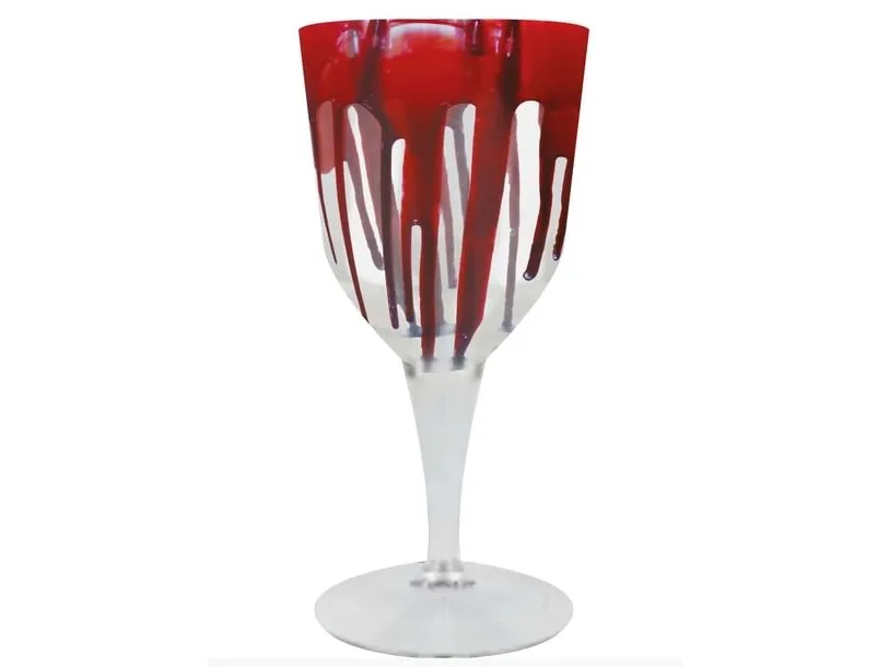Blodig vinglass