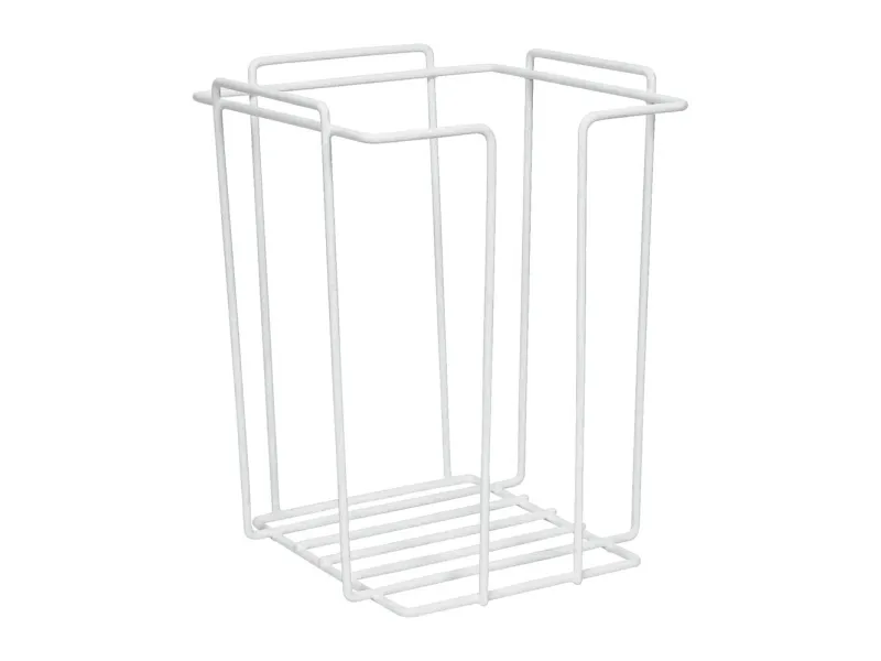 Vaskekludestativ 23x23x29,5cm metal hvid til skumvaskeklude,1 stk