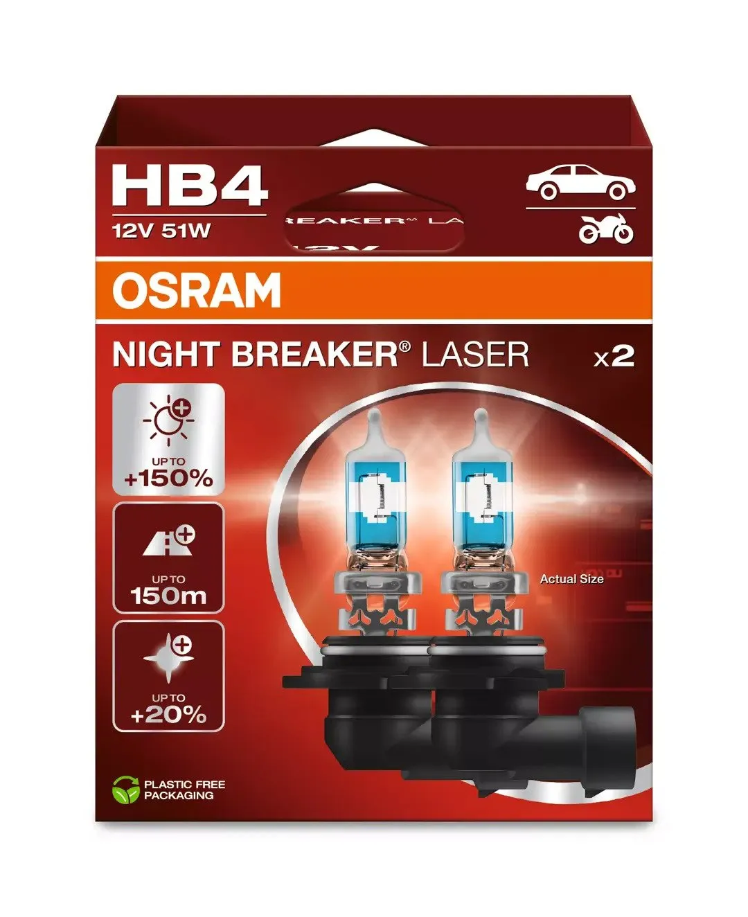 Osram Night Breaker Laser - HB4 Bilpærer