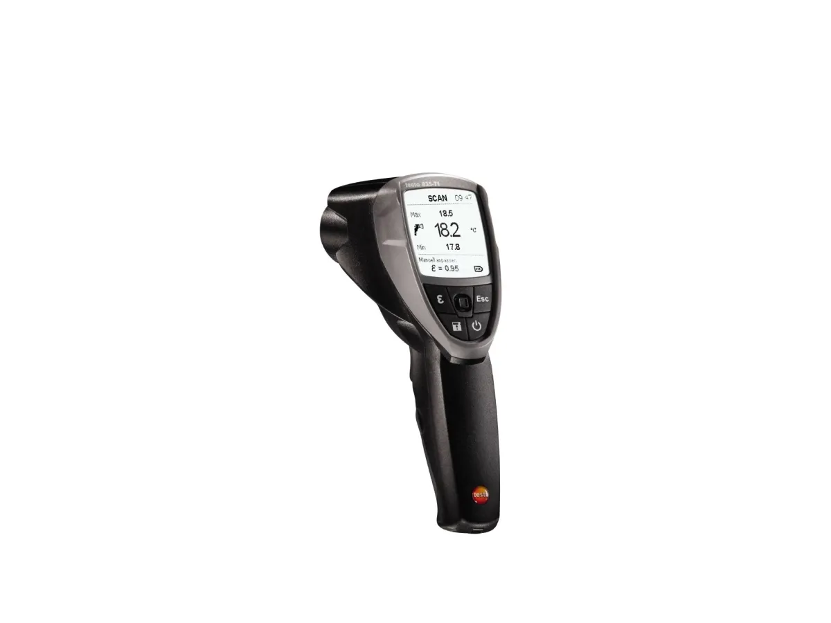 Testo 835-T1, 193 mm, 166 mm, 63 mm, 514 g, Svart, Grå, °C