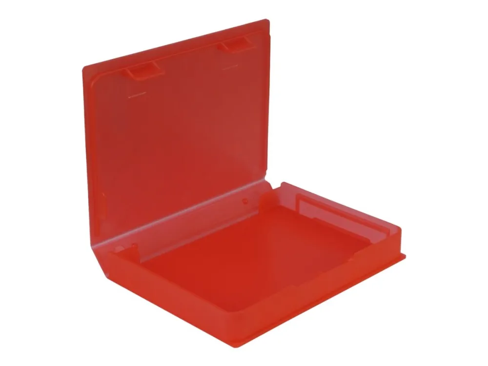 Inter-Tech HDD Protection Box - Beskyttelsesboks for harddisk - kapasitet: 1 harddiskstasjon (2,5) - rød