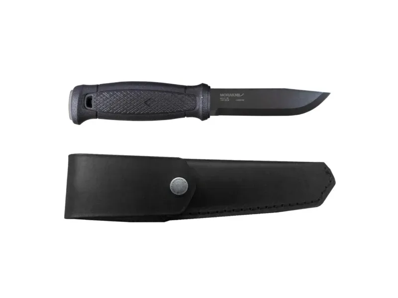 Morakniv Garberg, Single/enkelt, Jaktkniv, Drop punkt, Kull stål, Polyamid, Sort