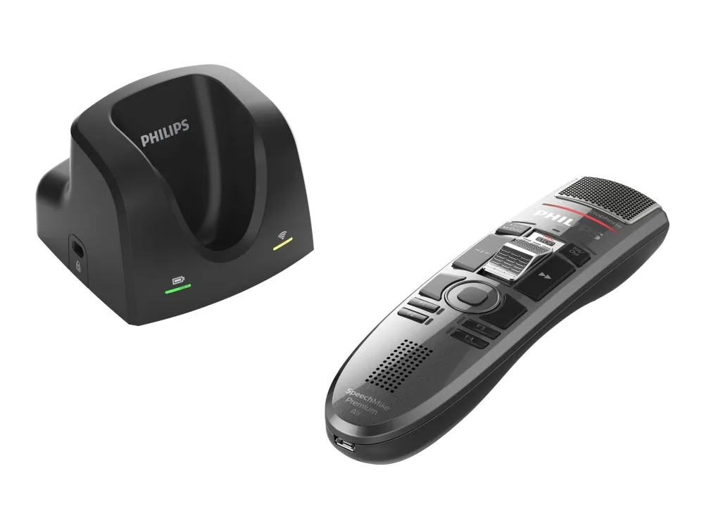 Philips SpeechMike Premium Air SMP4000 - SMP4000 Series - høyttalermikrofon - USB - mørkegrå perlemetallisk