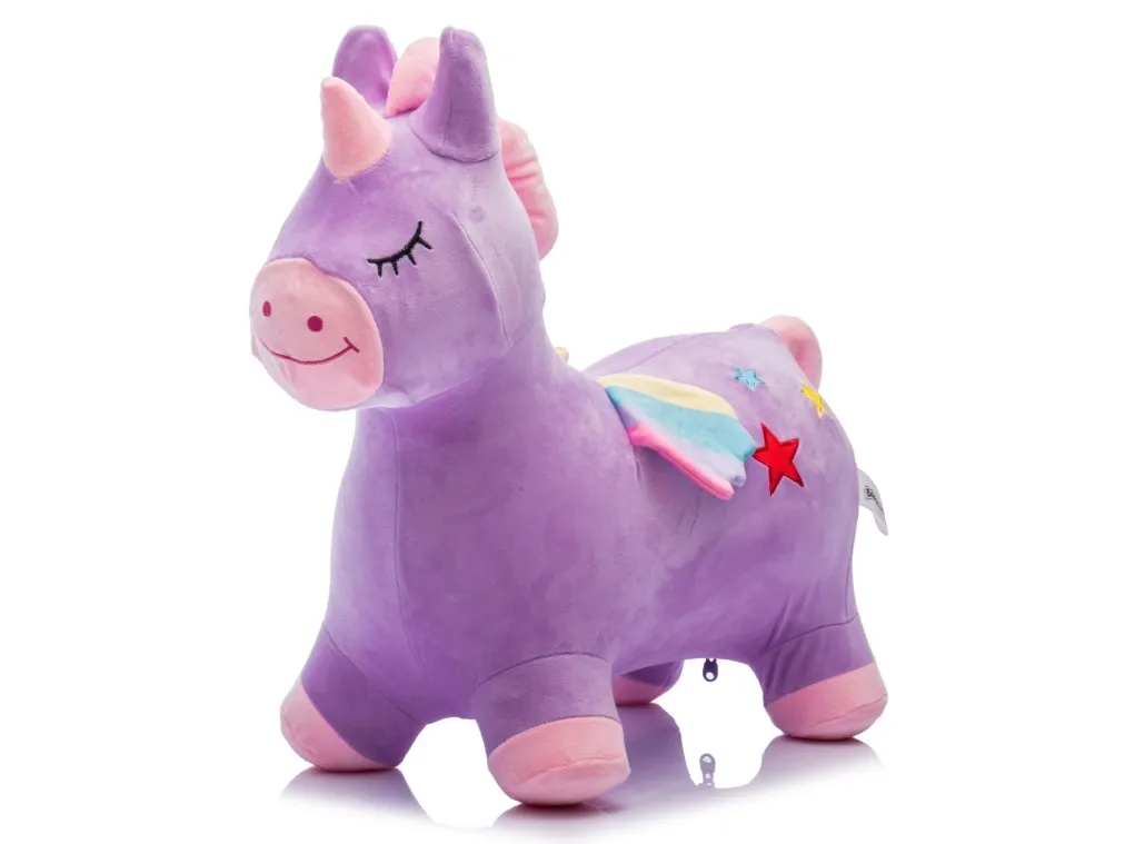 Enhjørning / Unicorn Plys Hoppedyr, LIlla (fra 18M)
