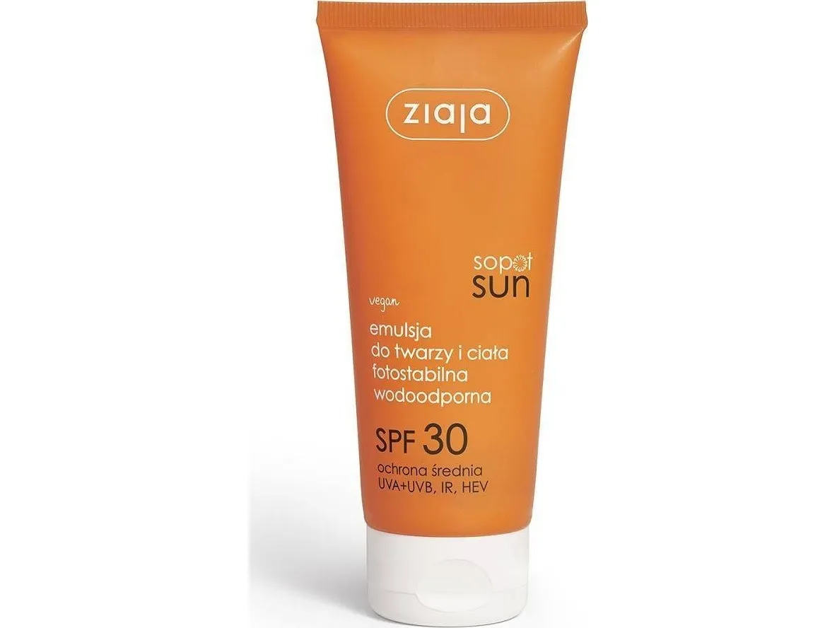 Ziaja Sopot Sol ansikts- og kroppsemulsjon SPF30 100ml