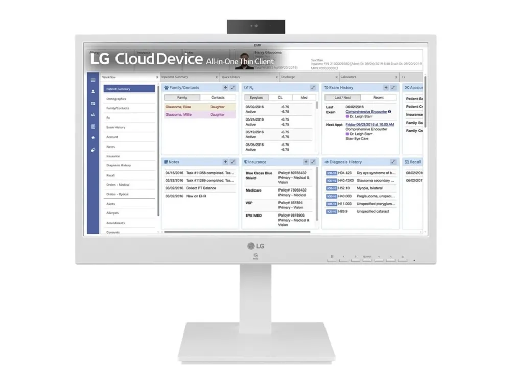 LG 24CR671N-6P - Tynn klient - alt-i-ett 1 x Pentium Silver N6005 / inntil 3.3 GHz - RAM 8 GB - flash - eMMC 16 GB - UHD Graphics - Gigabit Ethernet, IEEE 802.11ax (Wi-Fi 6) - uten OS - monitor: LED 23.8 1920 x 1080 (Full HD) @ 60 Hz