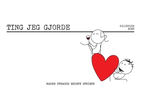 Ting jeg gjorde - kalender 2026 | Maren Uthaug
