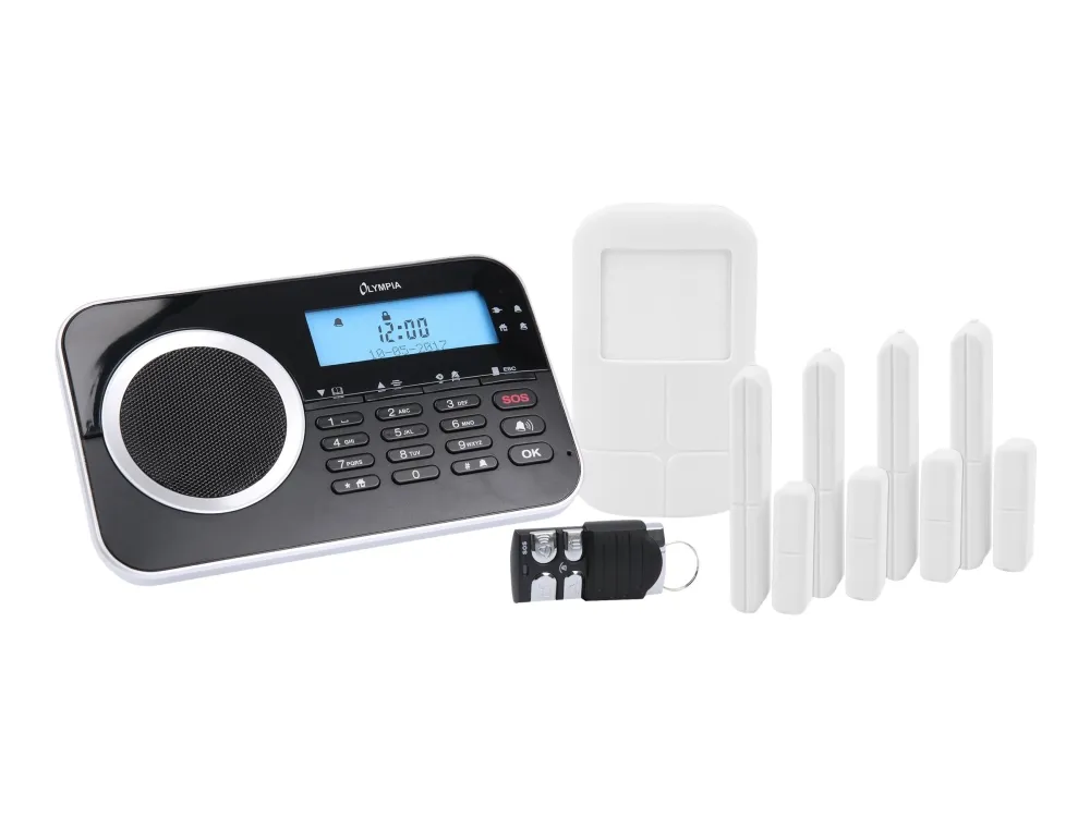 OLYMPIA Protect 9761 - Hjemmesikkerhetssystem - trådløs - Mobiltelefon - 868.5 MHz - hvit