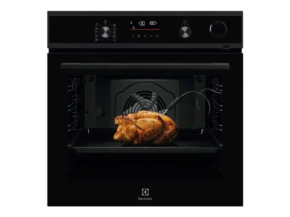 Electrolux SenseCook 600 COP840B - Ovn - med dampfunksjon - innebygd - Wi-Fi - fordypning - bredde: 56 cm - dybde: 55 cm - høyde: 59 cm - med selvrens - Klasse A++ - ren svart