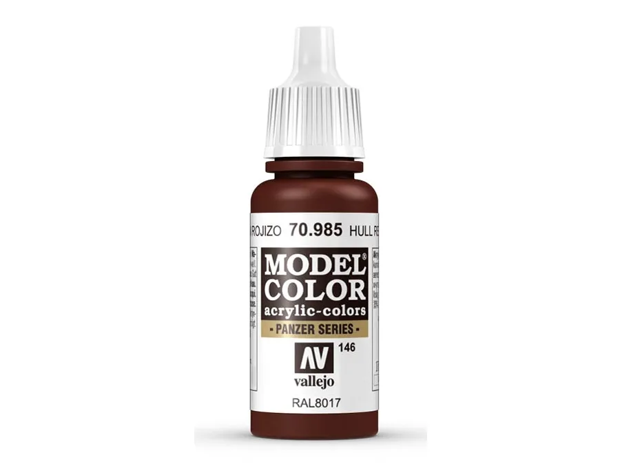 Vallejo 70.985, 17 ml, Rød, Matte, Flaske