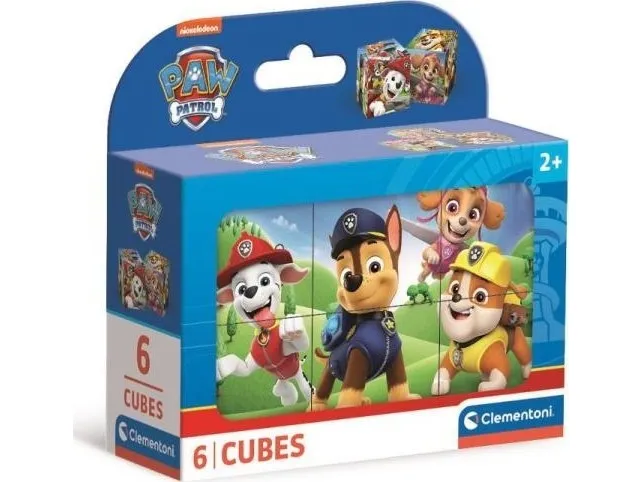 Clementoni Puslespil Paw Patrol, 6 cubes