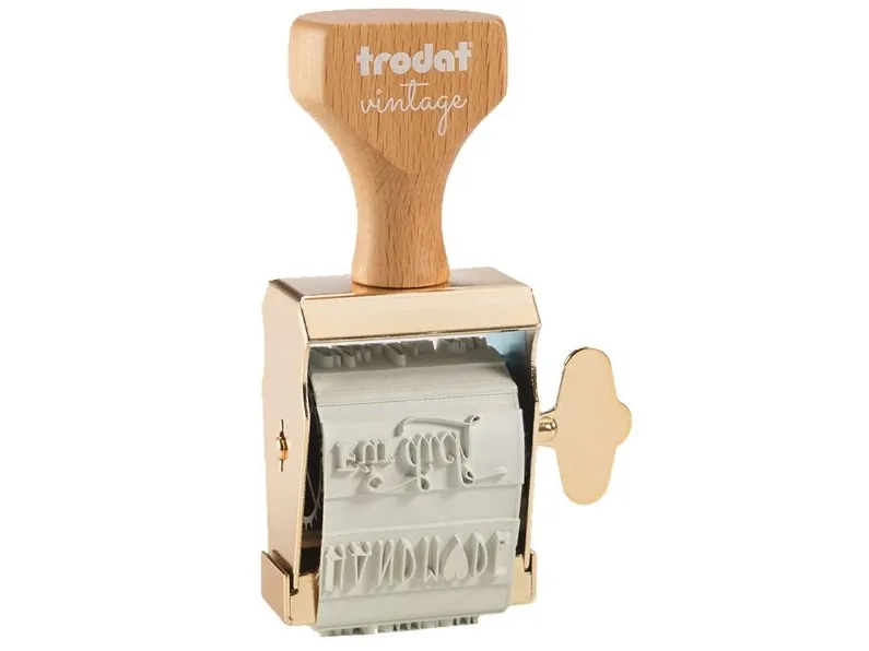 Trodat 158076, Rektangulær, Gull, Tre, 150 mm, 450 mm