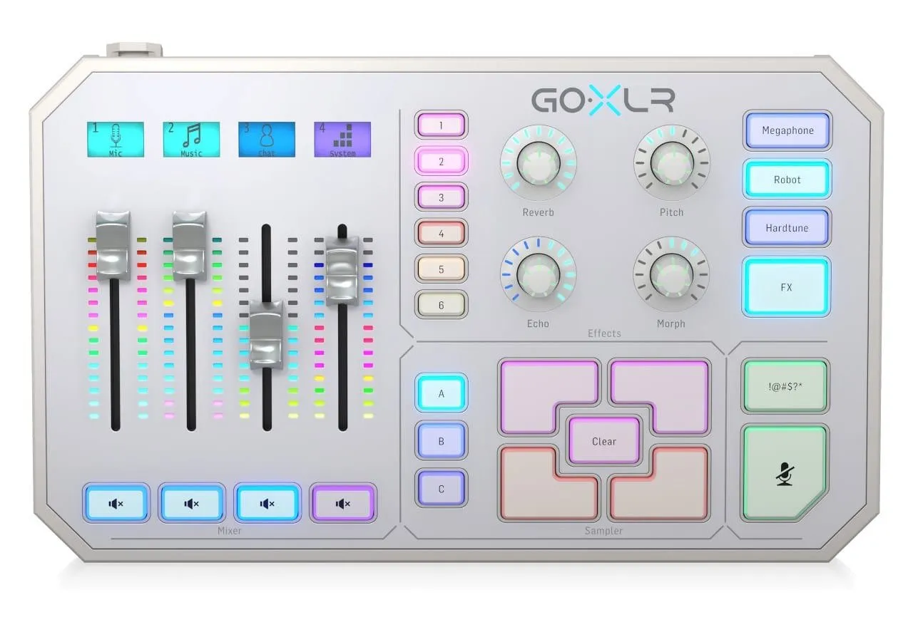 TC Helicon GO XLR-WH USB lydmikser og interface hvit