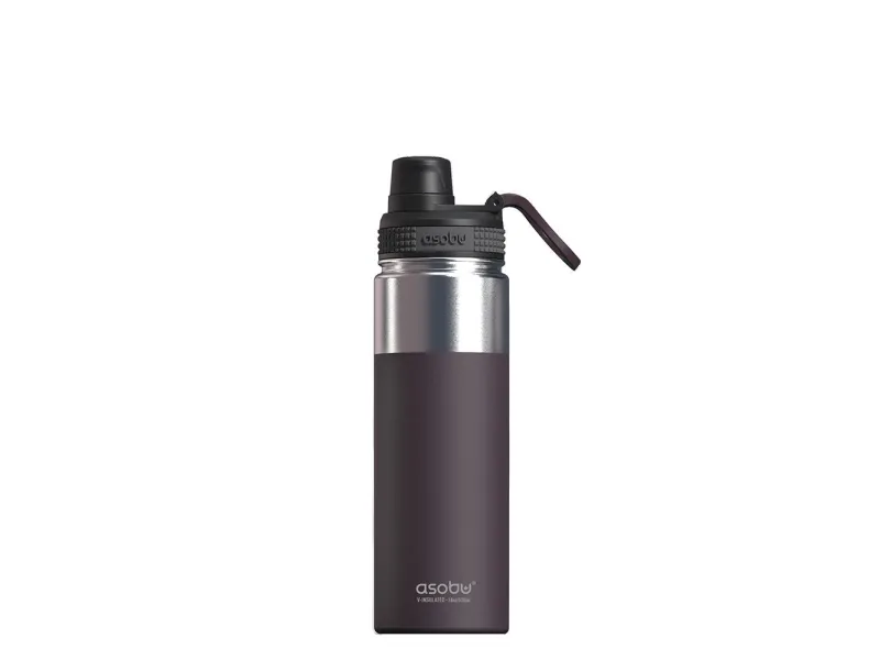 Asobu Alpine Flask, 530 ml, Turgåing, Burgunder, Rustfritt stål, Voksen, Mann/kvinne