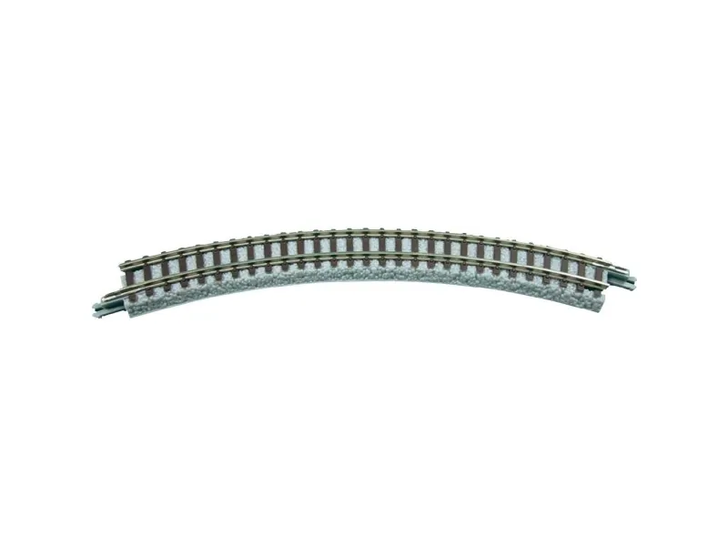 Rokuhan spor 7297011 (med ballast) buet spor 45° 120 mm, 4 stk