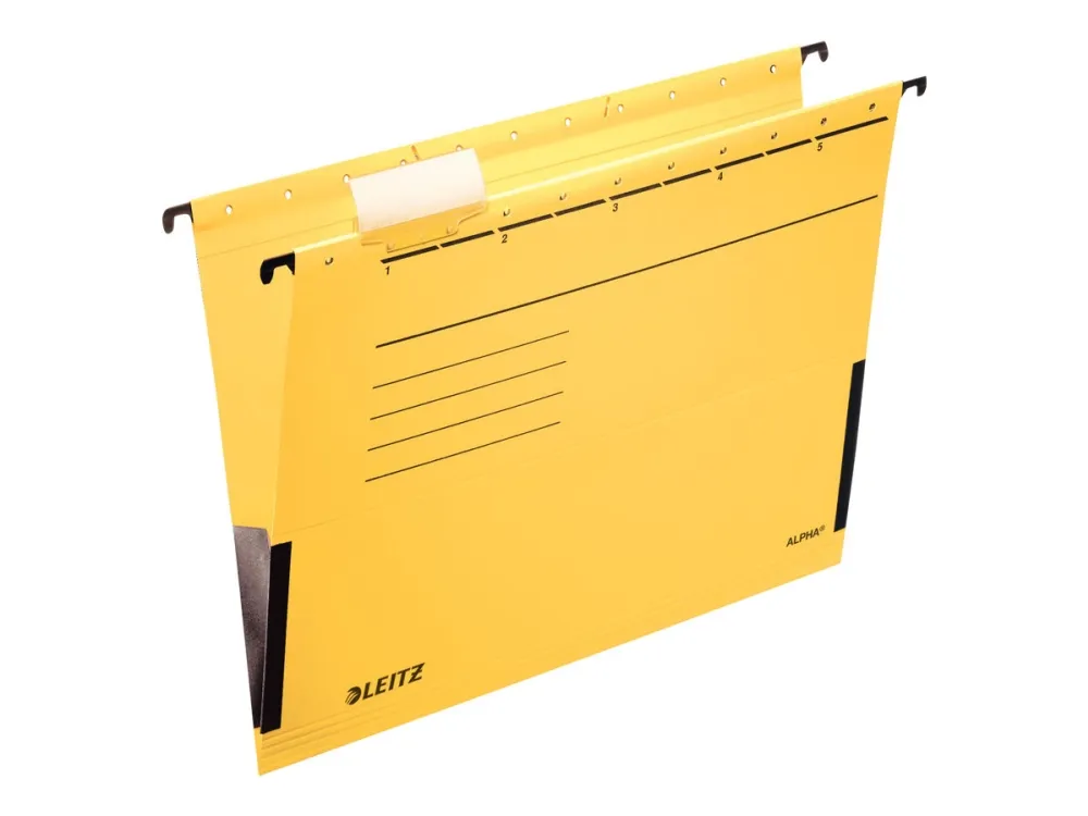 Leitz ALPHA - Hengefil - for A4 (210 x 297 mm) - gul