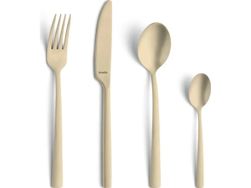 Amefa Manille - champagne-stonewash - 16 dele i vintage æske