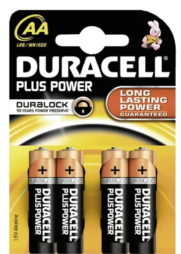 Duracell Plus Power MN1500 - Batteri 4 x AA-type - Alkalisk