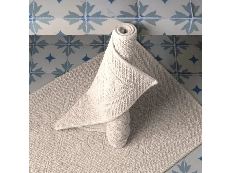 VIVARAISE ENZO BATH MAT Chalk 54X110