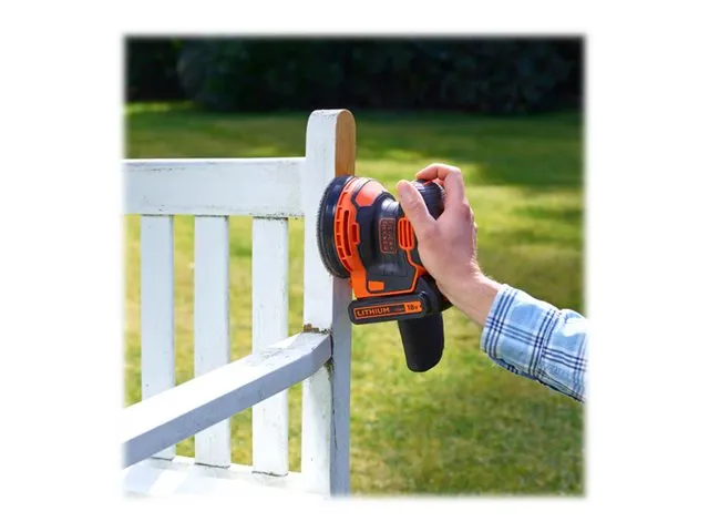 BLACK+DECKER BDCROS18N-XJ - Eksentersliper - trådløs - 125 mm - uten batteri - 18 V - SOLO