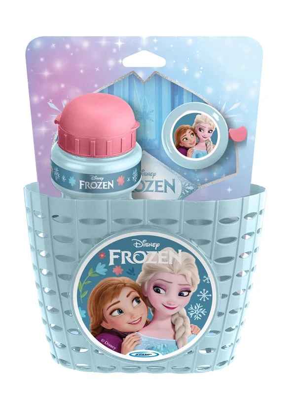 Frozen Bikeset with Bell Basket and Drinking bottle