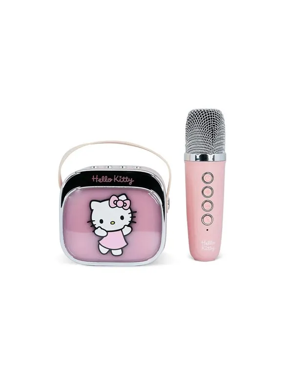 OTL Karaokehøyttaler med mikrofon Popsing LED - Hello Kitty tema