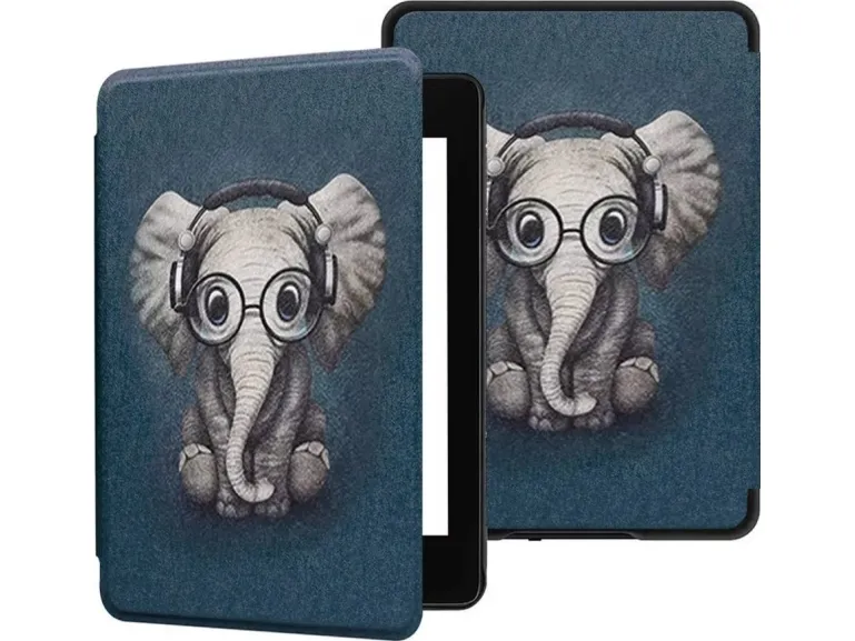 Strado deksel Smart Graphic Case for Kindle Paperwhite 1/ 2/ 3 (Elephant) universal