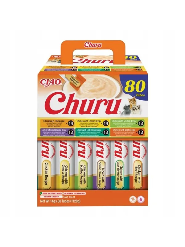 INABA CAT CHURU 80P CHICKEN RECIPE 80x14g