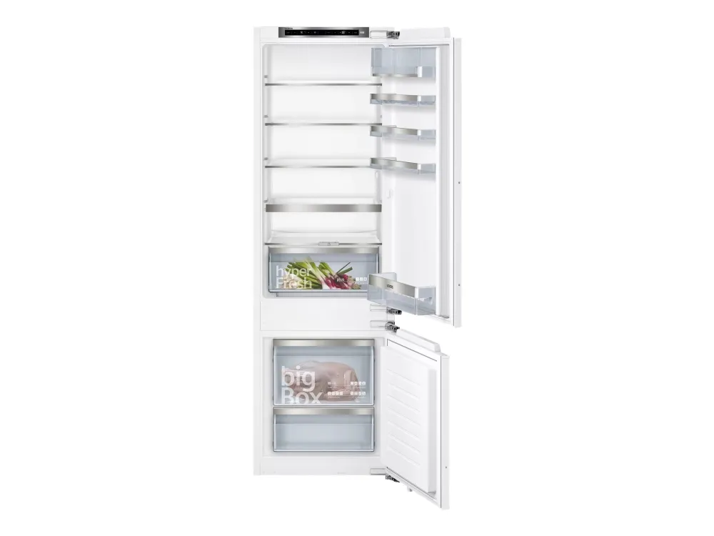 Siemens iQ500 KI87SADE0 - Kjøleskap/fryser - bunnfryser - innebygd - fordypning - bredde: 56 cm - dybde: 55 cm - høyde: 177.5 cm - 272 liter - Klas...