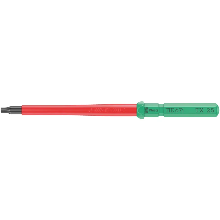 Wera Kraftform Kompakt VDE 67 i TX 10 x 157 mm TIE Elektriker TORX utskiftbart blad (05006534001)