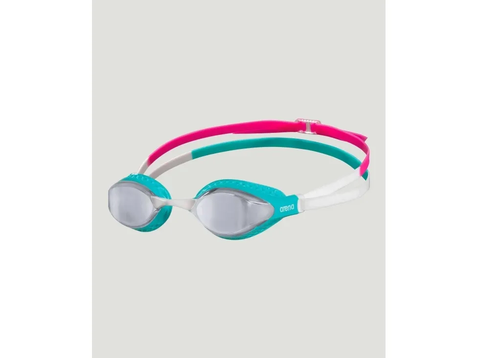 Arena Air Speed Mirror, Unisex, En Størrelse, Turkis, Termoplastisk gummi (TPR), Speil, Sølv, Polykarbonat