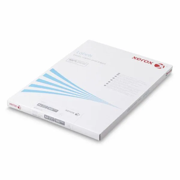 Xerox 003R97455, Hvit, Selvklebende skriveretikett, A4, Laser/Blekkskriver, Akryl, Permanent