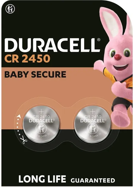 Duracell 152137, Engangsbatteri, CR2450, Lithium, 3 V, 2 stykker