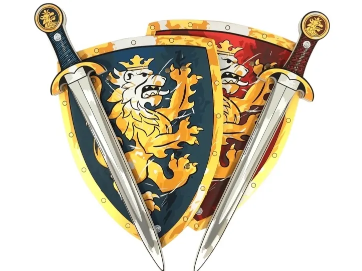 Impulse Toys Noble Knight-sett for 2 - rød & blå i eske