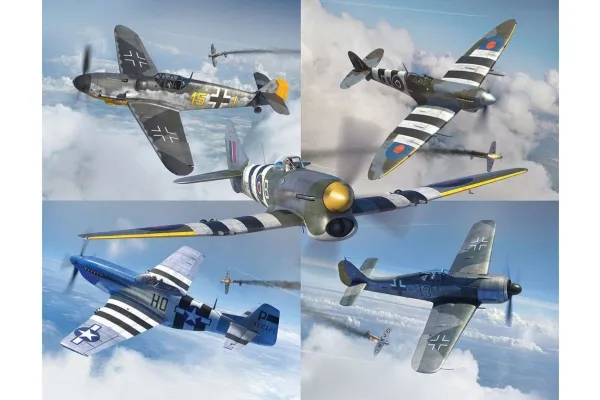 D-Day Fighters 1:72 plastbyggesett