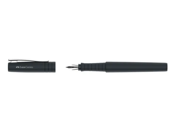 Faber-Castell 241003, Svart, Fyllesystem med patron, Svart, Resirkulert plast, Medium, Ambidekstriøs