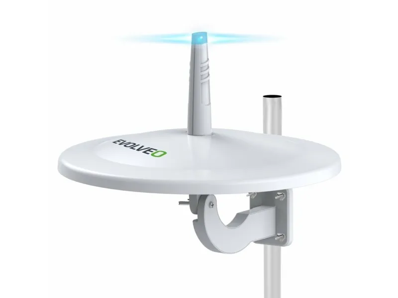 Evolveo TDE Jade 3, Utendørs, Hvit, 10 m, 48 dBi, DVB-T, DVB-T2, IEC