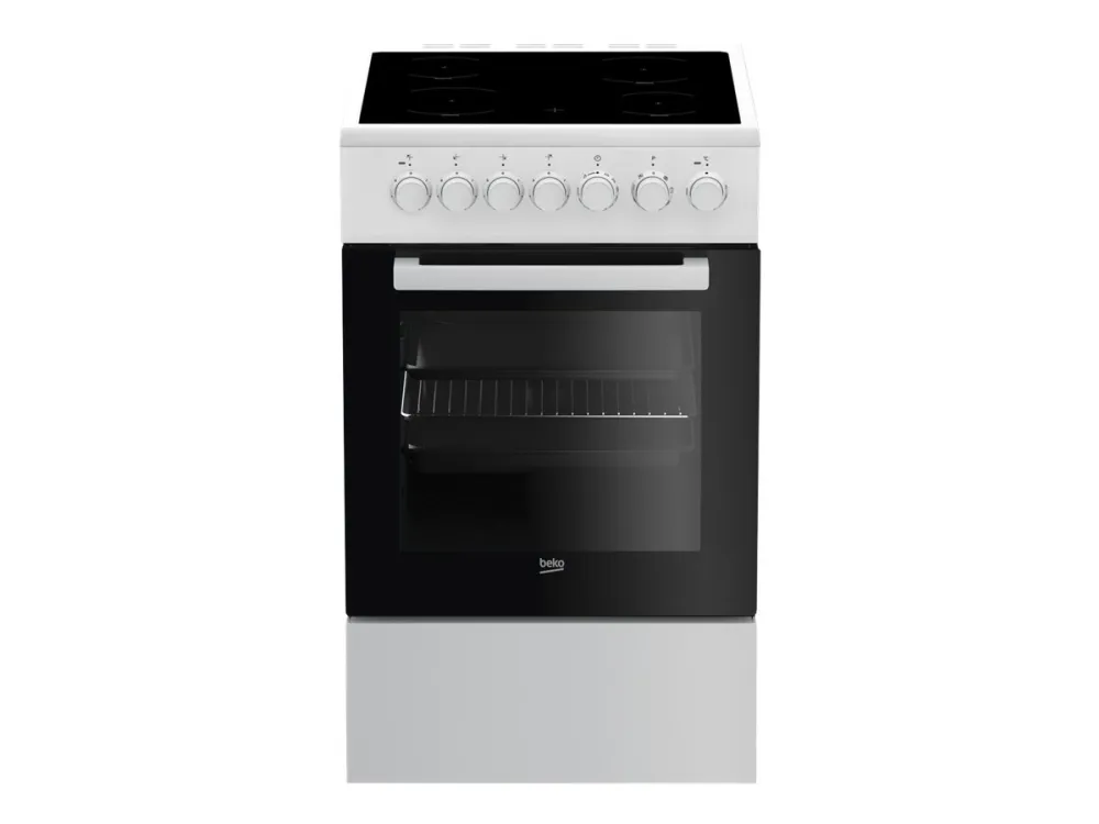 Beko FSM57100GW - Komfyr - frittstående - bredde: 50 cm - dybde: 60 cm - høyde: 85 cm - Klasse A - hvit