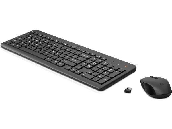 HP 330 - Tastatur- og mussett - trådløs - 2.4 GHz - Fransk - svart