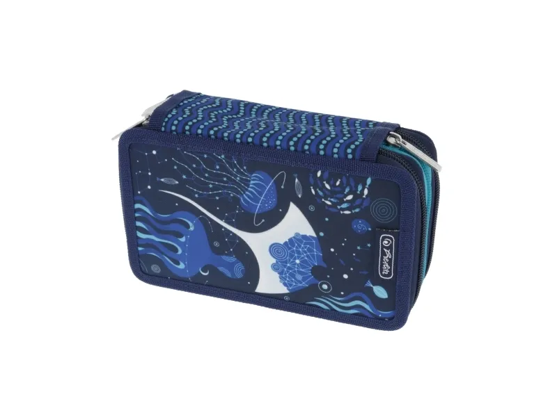 Herlitz TriCase Deep Ocean, 31 stykker, Blå, Hvit, Polyester, Bilde, 190 mm, 70 mm