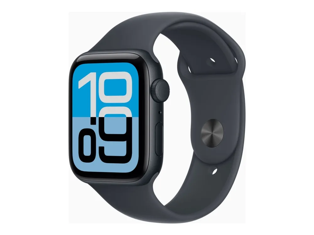 Apple Watch SE 3 GPS 44mm Midnight Aluminium Case with Midnight Sport Band - S/M