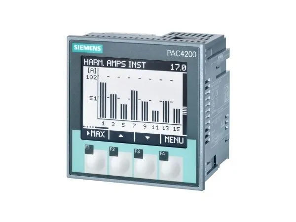 Sentron PAC4200 LCD 96 x 96 mm, skrue klemme, 7KM4212-0BA00-3AA0