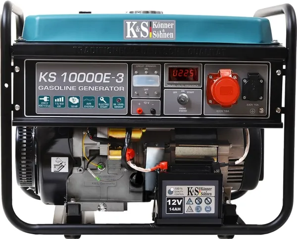 KÖNNER & SÖHNEN GASOLINE POWER GENERATOR 7,5kW 400V KS 10000E-3