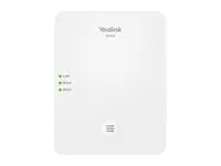 Yealink W80DM - Trådløs telefonbasestasjon / VoIP telefonbasestasjon med anrops-ID - DECT\GAP - treveis anropskapasitet - SIP, SIP v2 - 2-linjers drift - 100 linjer - perlehvit
