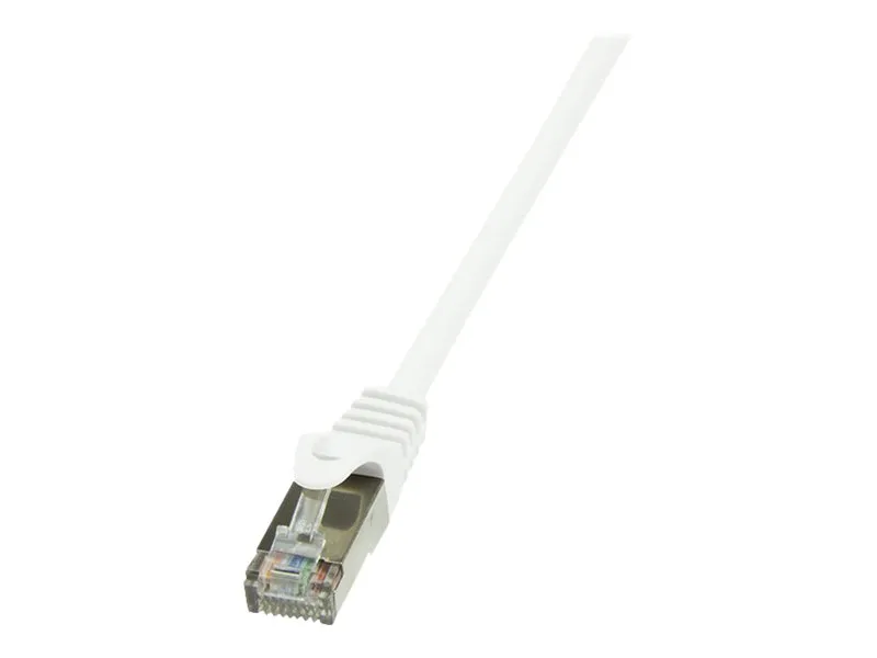 LogiLink EconLine - Koblingskabel - RJ-45 (hann) til RJ-45 (hann) - 7.5 m - foliebelagt uskjermet tvinnet kabelpar (F/UTP) - CAT 6 - formstøpt, uten hindringer - hvit