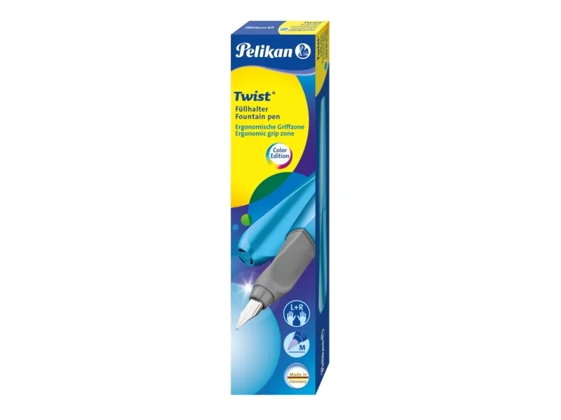 Pelikan P457, Sort, Grå, Medium, Ambidekstriøs, Boks, 1 stykker, Tyskland