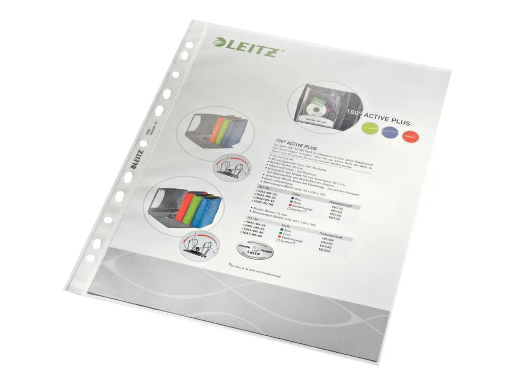 Leitz Standard - Arkbeskytter - for A4 (210 x 297 mm) - blank - for P/N: 10105015, 10105045, 10105075, 10105085, 10105095, 10470001, 10470095, 42020001