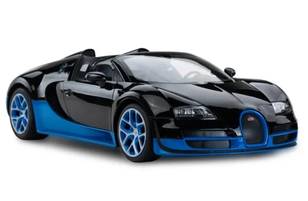 Rastar Bugatti Grand Sport Vitesse, Sport car, Elektrisk motor, 1:14, Ferdig-å-Løpe (RTR) Ready-to-Run, Svart, Blå