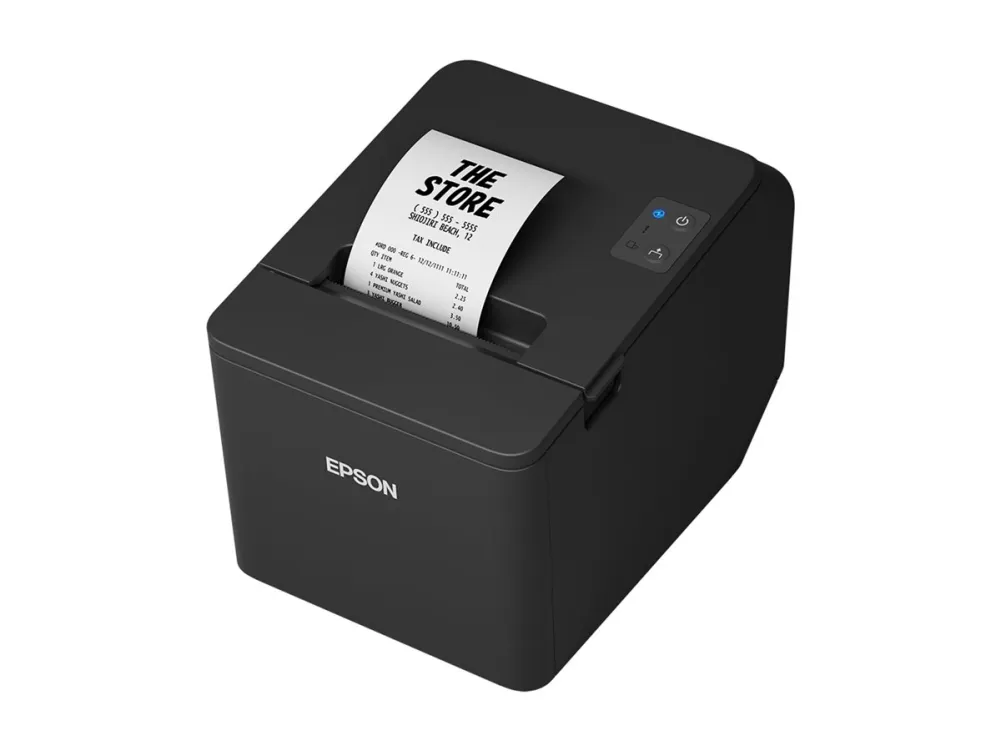 Epson TM T20IV (101A0) - Kvitteringsskriver - termolinje - Rull (7,95 cm) - 203 x 203 dpi - inntil 250 mm/sek - USB, seriell - kutter - delkuttskjærer - svart